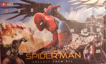 Adventný kalendár - postavičky Minecraft, Spiderman, Stitch - 2