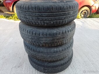 Predám obuté kolesá 5x100 r14 - 2