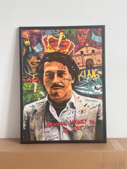 Obraz Pablo Escobar Grafitti Art Mural Banksy - 2