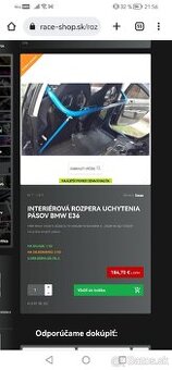 Rozpera bmw e36 a 4bodove bezpečnostne pásy - 2
