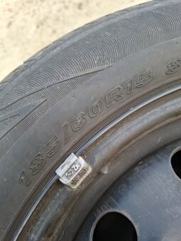 Komplet plech. disky R15 + letné pneu 185/60 R15 zn. Nexen - 2