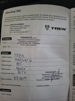 Horský bicykel Trek Marlin 6, 18.5 veľkosť - 2