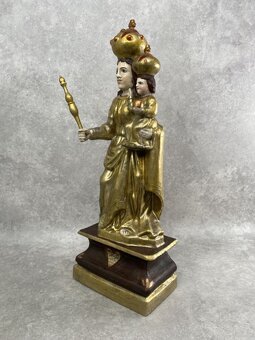 Drevená Madona s Ježiškom polychrómia - 2