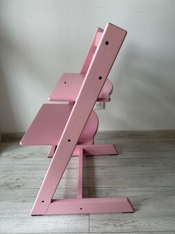 Stokke Tripp Trapp stolička – ružová farba - 2