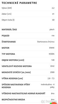 Benzínová kosacka bez pohonu - 2