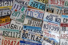 Použité americké značky z aut, usa špz - 2