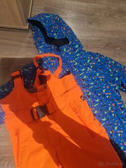 Detská yžiarska kombinéza overal vetrovka 128cm - 2
