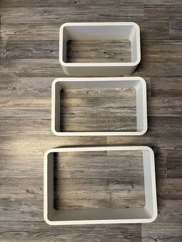 Police 3ks drevené biele - 2