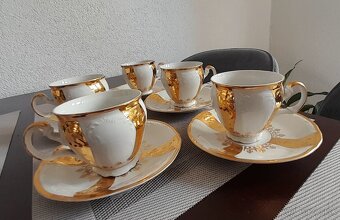 Bernadotte zlate šalky s tanierikmi - 2