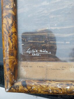 Obraz " Pohľad na Vysoké Tatry z Popradu" z roku 1950 - 2