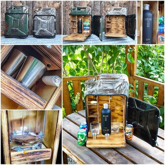 Predám kanister prerobený na Bar super darček - 2