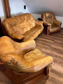 kožená sedacia súprava 3+1+1 - 2