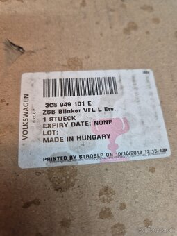 Smerovky do speťakov VW originál - 2