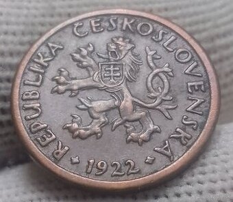 Československé  medené 10haliere. - 2