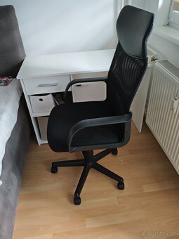 Písací stôl Student based biely + stolička - 2