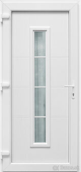 PLASTOVÉ VCHODOVÉ DVERE BIELE 980mm.x2080mm. - 2