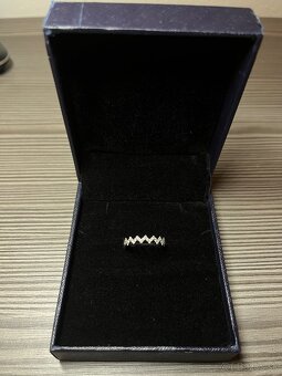 Elegantný prsteň z bieleho zlata s diamantmi 14 kt, 0.33 ct - 2