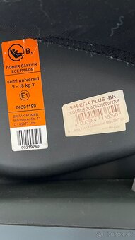 Autosedacka Britax Römer Safefix Plus - Black - 2
