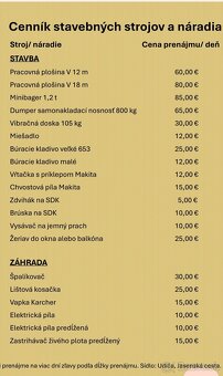Požičovňa malých stavebných strojov a náradia - 2