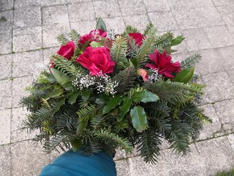 Tradičný plný vitý veniec na hrob, Dušičky - 2