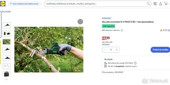 PARKSIDE® Aku píla na konáre PAAS 12 – Nepoužitá - 2
