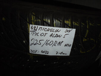 Michelin Pilot Alpin 5 225/60 R18 č.6z - 2
