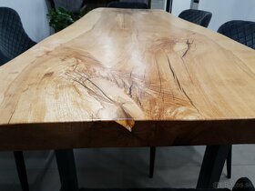 stôl, stôl z masívu, epoxidový stôl, stol - 2