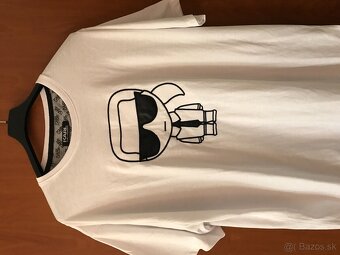 NOVÉ KARL LAGERFELD white pánske tricko XL - 2