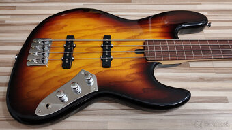 ELWOOD bezpražcová basgitara jazz bass - 2