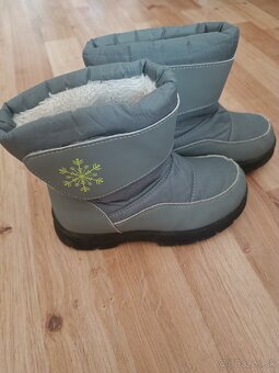 Detské -  snehule  , zateplené gumáky - 2