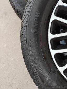 Predám sadu zimných pneu na diskoch 185/65 R15 T - 2