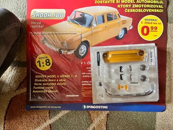 Škoda 100 1:8 diely DeAgostini - 2