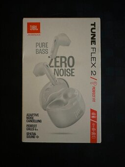 JBL Tune Flex 2 bezdrôtové slúchadlá biela/Bluetooth:5.3/48h - 2