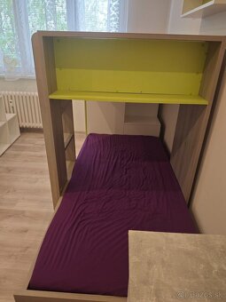 posteľ pre deti poschodová s úložným priestorom - 2