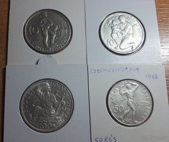 Predám strieborné mince viď.foto - 2