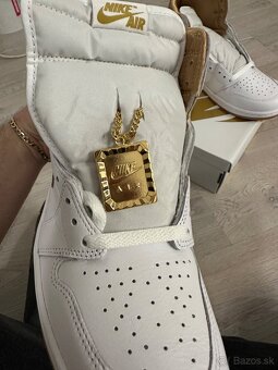 Air Jordan 1 High White Metalic Gold - 2