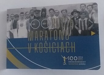 Zberateľská karta 2 € 2024 Maratón Košice podpisy - 2