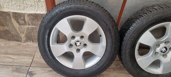 Predám originálne hliníkové disky Skoda 5x112 r15 195/65 - 2