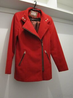 Cerveny kabat na zips - 2