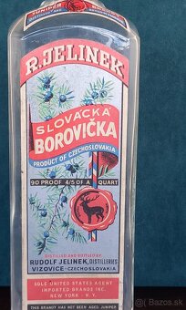 Starožitná fľaša Slovácka Borovička - 2