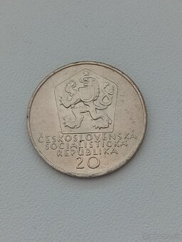 Mince 20 Kčs Sladkovič varianta bokombrada - 2