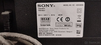 Predám nefunkčný TV SONY 65" - 2