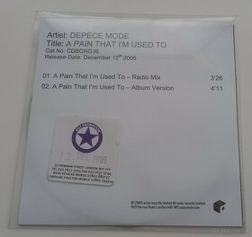 Depeche Mode - A Pain That I'm Used To UK CDr Promo - 2