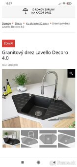Rohové umývadlo granitovy drez Lavello Decoro 4. 0 - 2