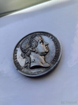 AR strieborná Medaila 1846 Vybudovanie fontány Schwanthaler - 2
