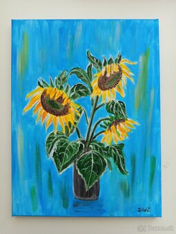 Slunečnice ve váze - 2