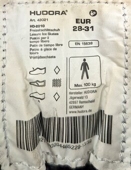 Detské korčule HUDORA, č. 28-31 - 2