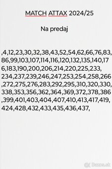 Match Attax futbalové kartičky 2024/25 - 2