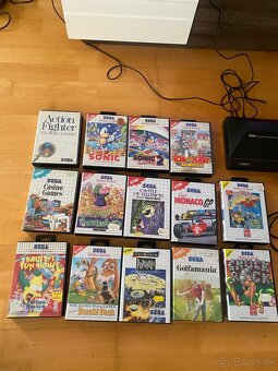 Sega Master System herná konzola + 17 hier original zbierka - 2