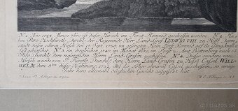 Johan Elias Ridinger medirytina z roku 1740 - 2